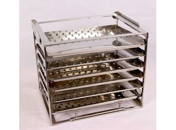 Stainless Steel Baltimore Biological Laboratory Rack And 6 Trays - Lot 1