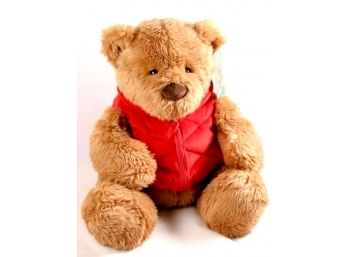 Lord & Taylor Gund Plush Taylor Teddy Bear Stuffed Animal Red Vest - NEW W/Tag