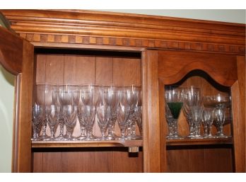 Assortment Of Crystal Stemware/Barware Shot Cordial & Wine Glasses
