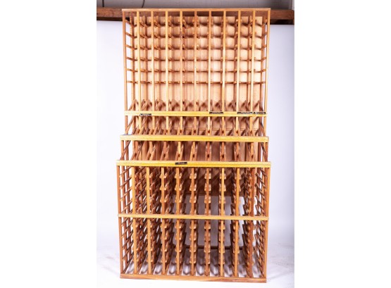 Tall Wooden Commercial Style Wine Rack, Valued At $700