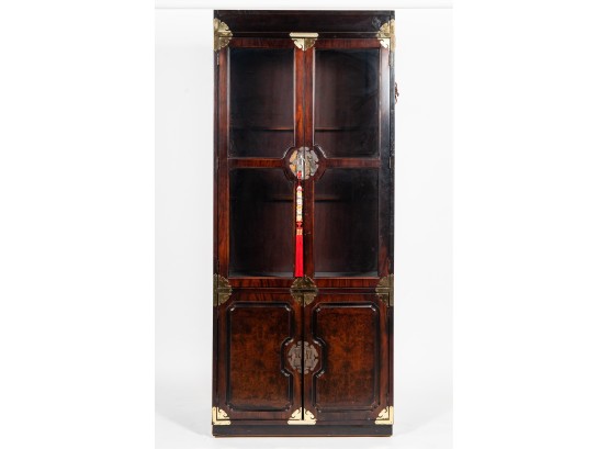 Bernhardt Asian Style Glass Door Display Cabinet