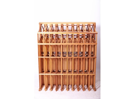 Wooden Commercial Style Double-Sided Wine Rack