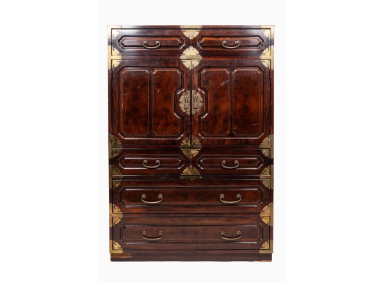Berhardt Asian Style Wardrobe With Brass Details