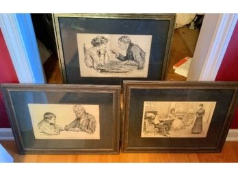 3 Antique Collier’s Weekly Prints 1905