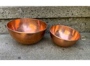 2 Quality Copper Bowls