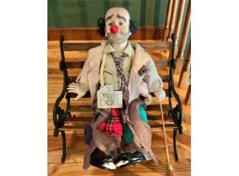 Dynasty Doll Collection ~ Clown On Park Bench ~