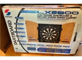 Sportcraft Electronic Dartboard ~ With Box & Instructions ~ LX2800