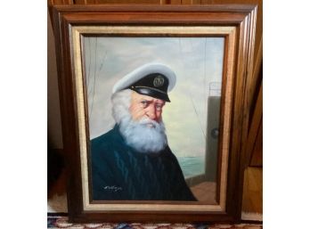 Sea Captain Oil Painting ~ Signed Pellam~