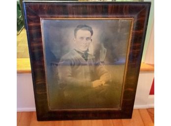 Anitque  Framed Picture Of Man