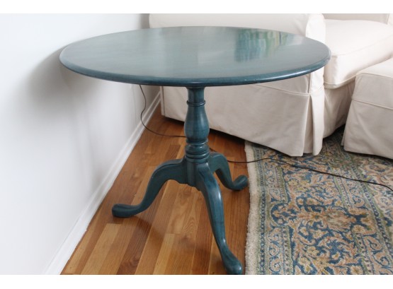 Round Wooden Tri-Legged Table