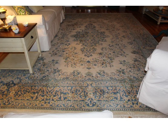 Large Handknotted Wool Rug