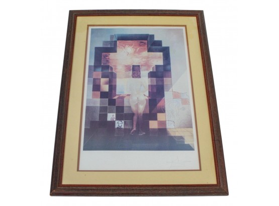 Salvador Dali (Spanish, 1904-1989) 'Gala Nude / Abraham Lincoln' Framed Lithograph