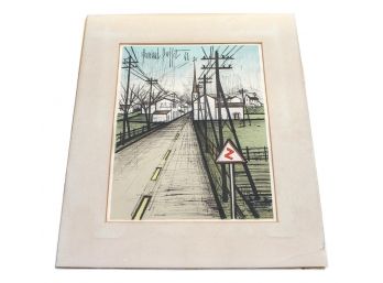 Mid-Century Bernard Buffet '61 Road And Power Lines Print