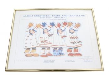 Artist Signed Alaska Northwest Trade And Travel Fair Promotional Ad Poster