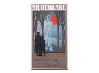 Signed Framed Silverlake NYC 1980 Opera Promotional Poster