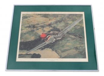 Signed J.B. Deneen World War II Series 3, The Fighters 'Flying Tiger' P-40C Print (99/500)