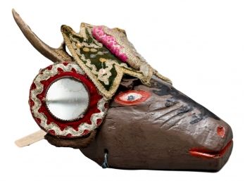 Vintage Guatemalan Deer Mask From Dance Of The Deer