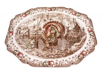 Vintage Estate Piece Johnson Brothers 'His Majesty' Turkey Serving Platter