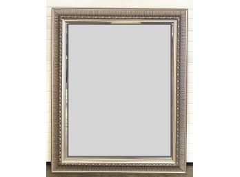 Large Rectangle Silver Filligree Framed Mirror