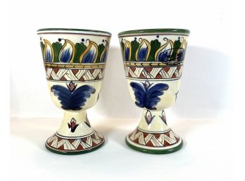 Deruta - Hand Painted Goblets