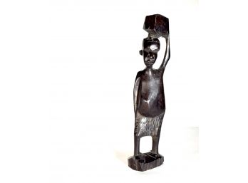 Ebonized Wood African Statue