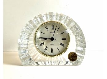 Vintage -  Cristal D'Arques French Lead Crystal Desk Clock