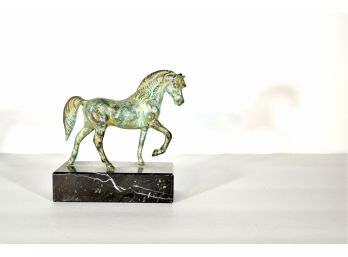 Diminutive - Bronze Horse - Marble Base