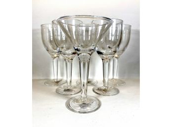 Crate&Barrel Plastic Wine Glasses And 1 Martini Glass