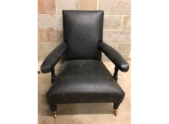 Restoration Hardware Leather Chair 1880S BELGIAN LEATHER CLUB CHAIR