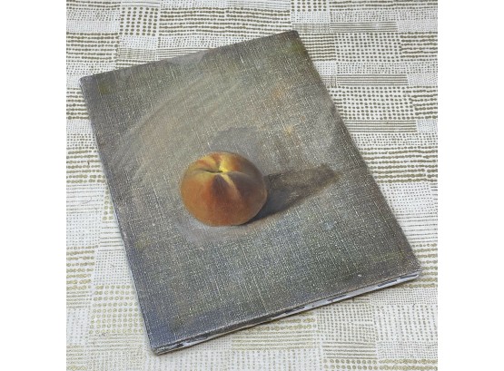 Outstanding Original Oil On Canvas PEACH Fruit Still Life Painting