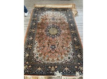 Very Fine ANTIQUE Persian Carpet 74' X 111'  Orange & Navy