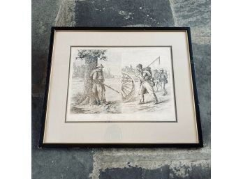Edwin Forbes American 1839-1895 Etching Civil War Encampment Scenes Signed 1876