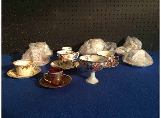 At Least 85 Pieces Of Different Types Of China Teacups And Saucers