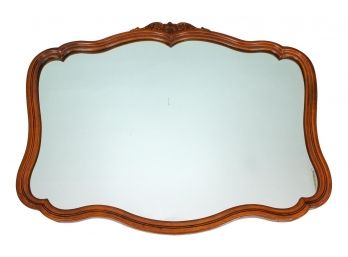 Antique Hand Carved Wood Mirror