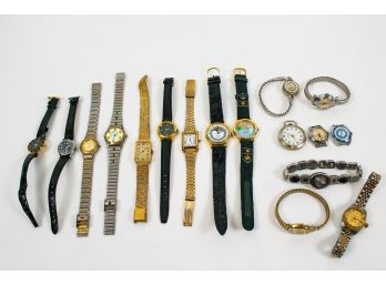Vintage Woman's Wristwatches And Pocket Watches