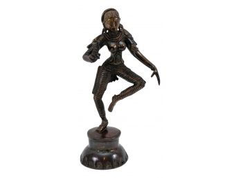 (Brass/Bronze) Mid-Century Temple Dancer Figurine