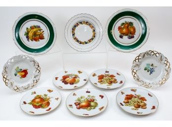 Imperial Bavaria Winterling Plates, Feltman Weiden Fruit Plates And More