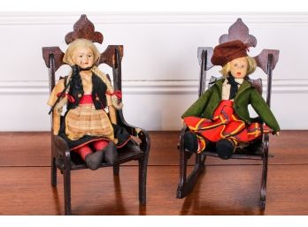 Kimport Doll In Wooden Chair And More