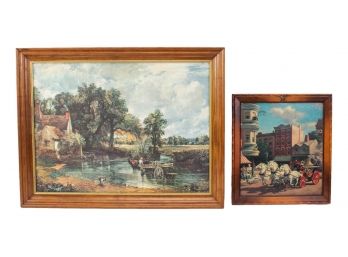 After John Constable (1776-1837) 'The Hay Wain, 1821' + Paul Detlefsen Framed Prints