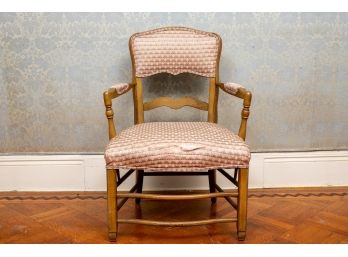 Oak Upholstered Arm Chair