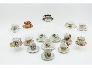 Collection Of Demitasse Cups And Saucers