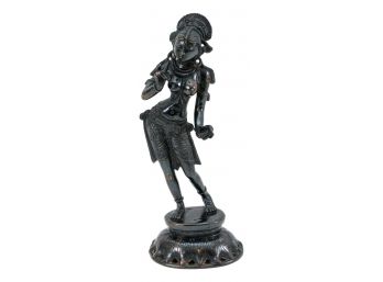 (Brass/Bronze) Mid-Century Temple Dancer Figurine