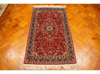 Indo-Persian Hand-Knotted Rug - Kashan