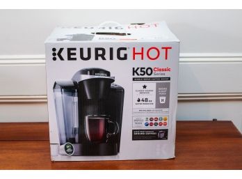 NEW! Keurig K-Classic K50 Single Serve K-Cup Pod Coffee Maker