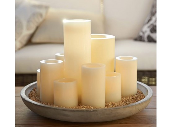 Pottery Barn Cement Candle Tray (RETAIL $189.00)/RIVER EDGE NJ PICKUP 11/23