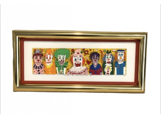 James Rizzi 3D Lithograph 'Send In The Clowns' (VALUED $1,000+)/RIVER EDGE NJ PICKUP 11/23