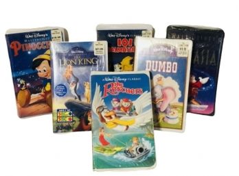 Six Disney Classic Children's Videotapes/RIVER EDGE NJ PICKUP 11/23
