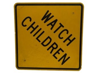 Authentic WATCH CHILDREN Street Sign/RIVER EDGE NJ PICKUP 11/23
