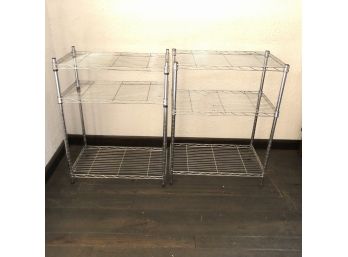 Wire Shelving: Two Pieces/RIVER EDGE NJ PICKUP 11/23