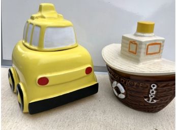 McCoy Tugboat, McCoy Yellow School Bus Cookie Jars